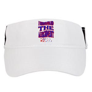 I Understand The Assignment Vote Kamala Harris 2024 Adult Drive Performance Visor