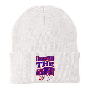 I Understand The Assignment Vote Kamala Harris 2024 Knit Cap Winter Beanie