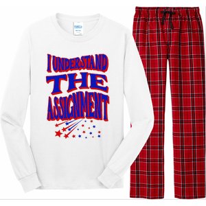 I Understand The Assignment Vote Kamala Harris 2024 Long Sleeve Pajama Set