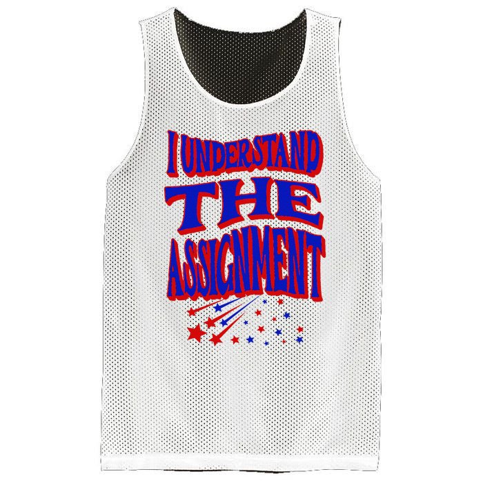 I Understand The Assignment Vote Kamala Harris 2024 Mesh Reversible Basketball Jersey Tank