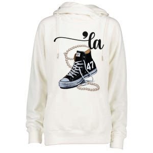 I Understand The Assignment Chucks And Pearls Election 2024 Womens Funnel Neck Pullover Hood