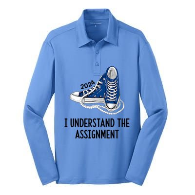 I Understand The Assignment 2024 Silk Touch Performance Long Sleeve Polo