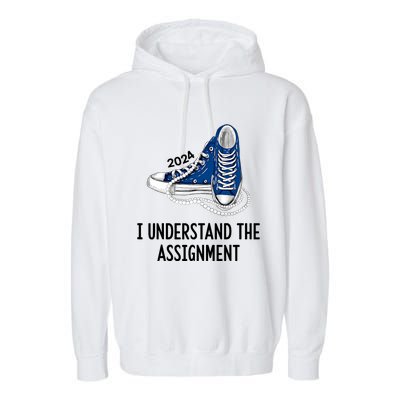 I Understand The Assignment 2024 Garment-Dyed Fleece Hoodie