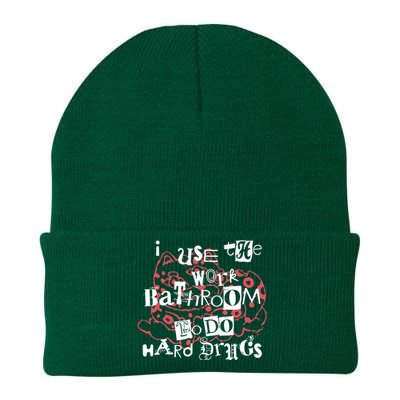 I Use The Work Bathroom To Do Hard Drugs Knit Cap Winter Beanie