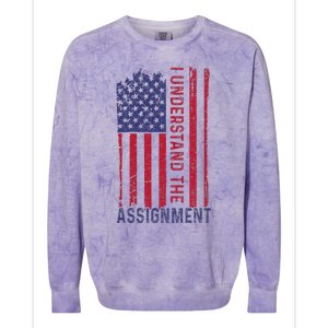 I Understand The Assignment Colorblast Crewneck Sweatshirt