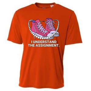 I Understand The Assignment Chucks And Pearls Election 2024 Cooling Performance Crew T-Shirt