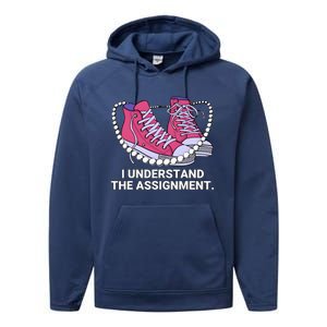 I Understand The Assignment Chucks And Pearls Election 2024 Performance Fleece Hoodie