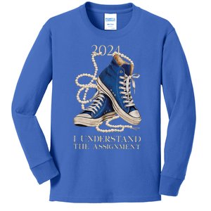 I Understand The Assignment Kamala Vote Blue Election 2024 Kids Long Sleeve Shirt