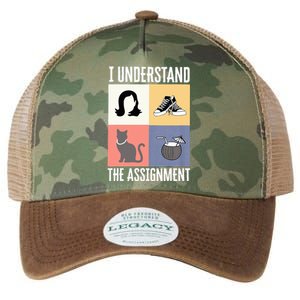 I Understand The Assignment Chucks And Pearls Election 2024 Legacy Tie Dye Trucker Hat