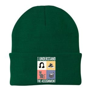 I Understand The Assignment Chucks And Pearls Election 2024 Knit Cap Winter Beanie