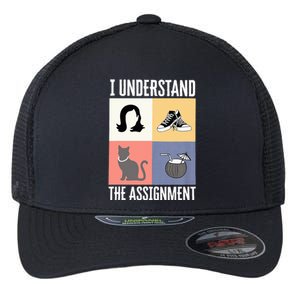 I Understand The Assignment Chucks And Pearls Election 2024 Flexfit Unipanel Trucker Cap