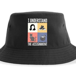 I Understand The Assignment Chucks And Pearls Election 2024 Sustainable Bucket Hat