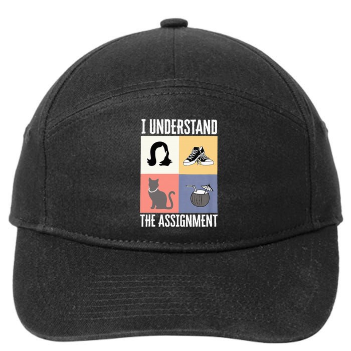 I Understand The Assignment Chucks And Pearls Election 2024 7-Panel Snapback Hat