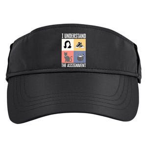 I Understand The Assignment Chucks And Pearls Election 2024 Adult Drive Performance Visor