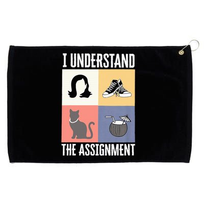 I Understand The Assignment Chucks And Pearls Election 2024 Grommeted Golf Towel