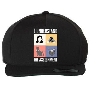 I Understand The Assignment Chucks And Pearls Election 2024 Wool Snapback Cap