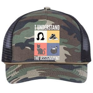 I Understand The Assignment Chucks And Pearls Election 2024 Retro Rope Trucker Hat Cap