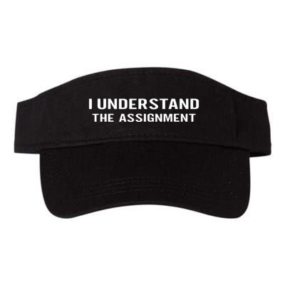 I Understand The Assignment Valucap Bio-Washed Visor