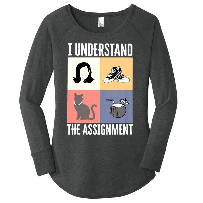 I Understand The Assignment Chucks And Pearls Election 2024 Women's Perfect Tri Tunic Long Sleeve Shirt