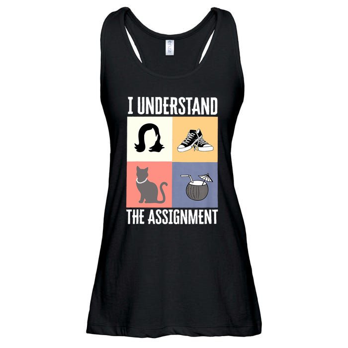 I Understand The Assignment Chucks And Pearls Election 2024 Ladies Essential Flowy Tank