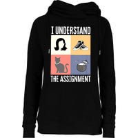 I Understand The Assignment Chucks And Pearls Election 2024 Womens Funnel Neck Pullover Hood