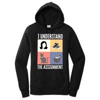 I Understand The Assignment Chucks And Pearls Election 2024 Women's Pullover Hoodie