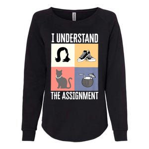 I Understand The Assignment Chucks And Pearls Election 2024 Womens California Wash Sweatshirt