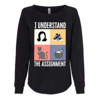 I Understand The Assignment Chucks And Pearls Election 2024 Womens California Wash Sweatshirt