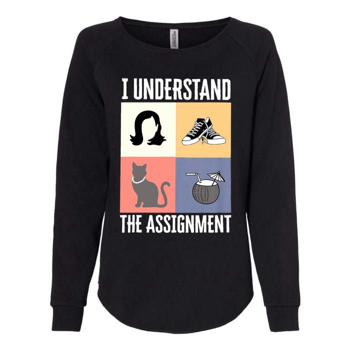 I Understand The Assignment Chucks And Pearls Election 2024 Womens California Wash Sweatshirt