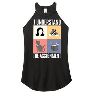 I Understand The Assignment Chucks And Pearls Election 2024 Women's Perfect Tri Rocker Tank