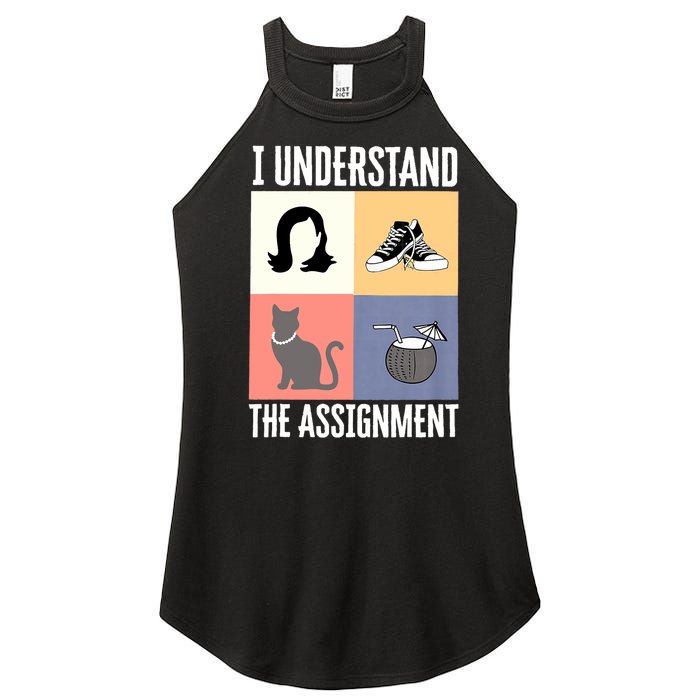 I Understand The Assignment Chucks And Pearls Election 2024 Women's Perfect Tri Rocker Tank