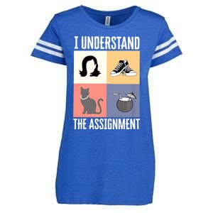 I Understand The Assignment Chucks And Pearls Election 2024 Enza Ladies Jersey Football T-Shirt