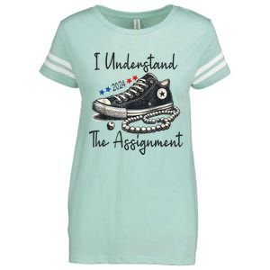 I Understand The Assignment Chucks And Pearls Election 2024 Enza Ladies Jersey Football T-Shirt