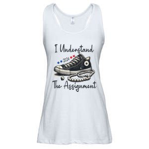 I Understand The Assignment Chucks And Pearls Election 2024 Ladies Essential Flowy Tank