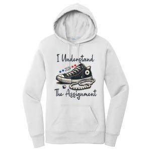 I Understand The Assignment Chucks And Pearls Election 2024 Women's Pullover Hoodie