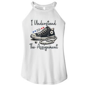 I Understand The Assignment Chucks And Pearls Election 2024 Women's Perfect Tri Rocker Tank