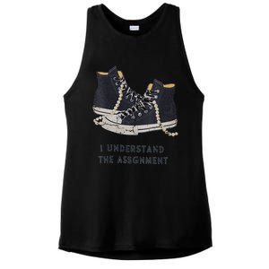 I Understand The Assignment Ladies PosiCharge Tri-Blend Wicking Tank