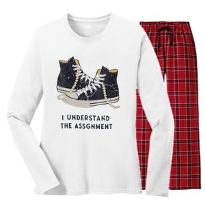 I Understand The Assignment Women's Long Sleeve Flannel Pajama Set 