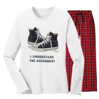 I Understand The Assignment Women's Long Sleeve Flannel Pajama Set 