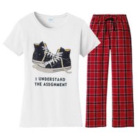 I Understand The Assignment Women's Flannel Pajama Set