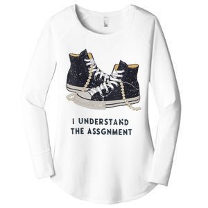 I Understand The Assignment Women's Perfect Tri Tunic Long Sleeve Shirt