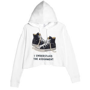 I Understand The Assignment Crop Fleece Hoodie