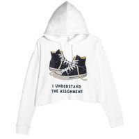 I Understand The Assignment Crop Fleece Hoodie