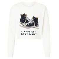 I Understand The Assignment Cropped Pullover Crew