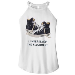 I Understand The Assignment Women's Perfect Tri Rocker Tank