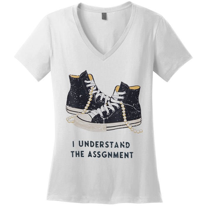 I Understand The Assignment Women's V-Neck T-Shirt