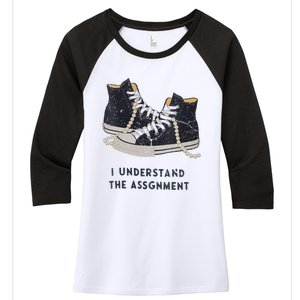 I Understand The Assignment Women's Tri-Blend 3/4-Sleeve Raglan Shirt