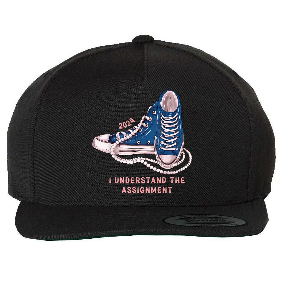 I Understand The Assignment Vote Blue Election 2024 Kamala Harris 2024 Wool Snapback Cap