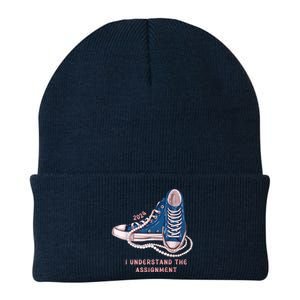 I Understand The Assignment Vote Blue Election 2024 Kamala Harris 2024 Knit Cap Winter Beanie