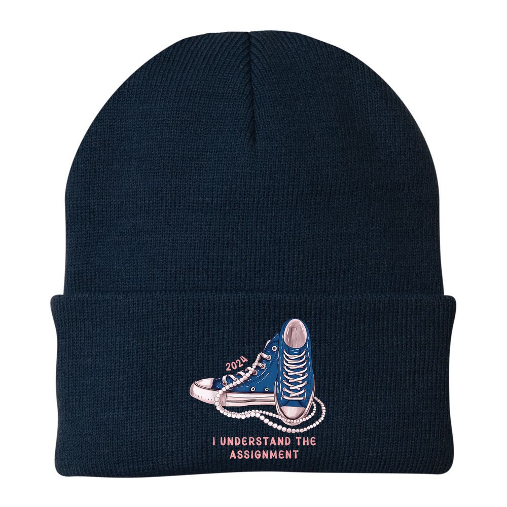 I Understand The Assignment Vote Blue Election 2024 Kamala Harris 2024 Beanie